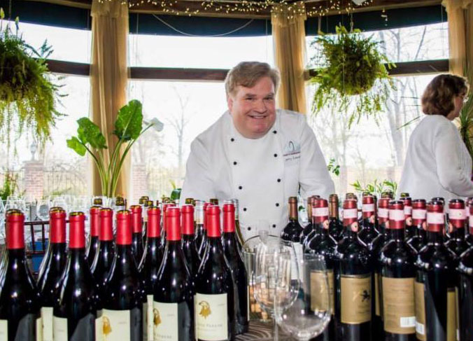 Chef Jerry Edwards at a wine dinner