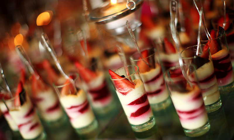 Party cocktail catering, Strawberry-Landslides