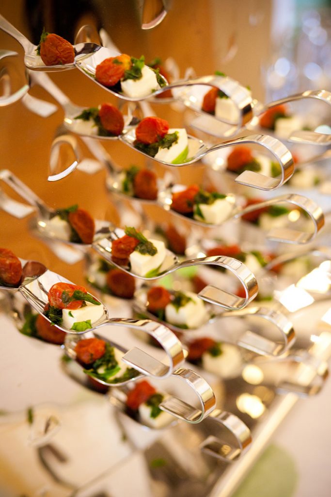 Tomato-Mozzarella-Mirror fine dining catering