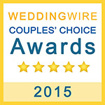 WeddingWire Couples Choice award 2015 badge