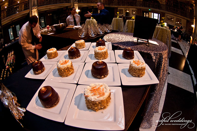 chocolate and carrot mini cakes fine dine catering