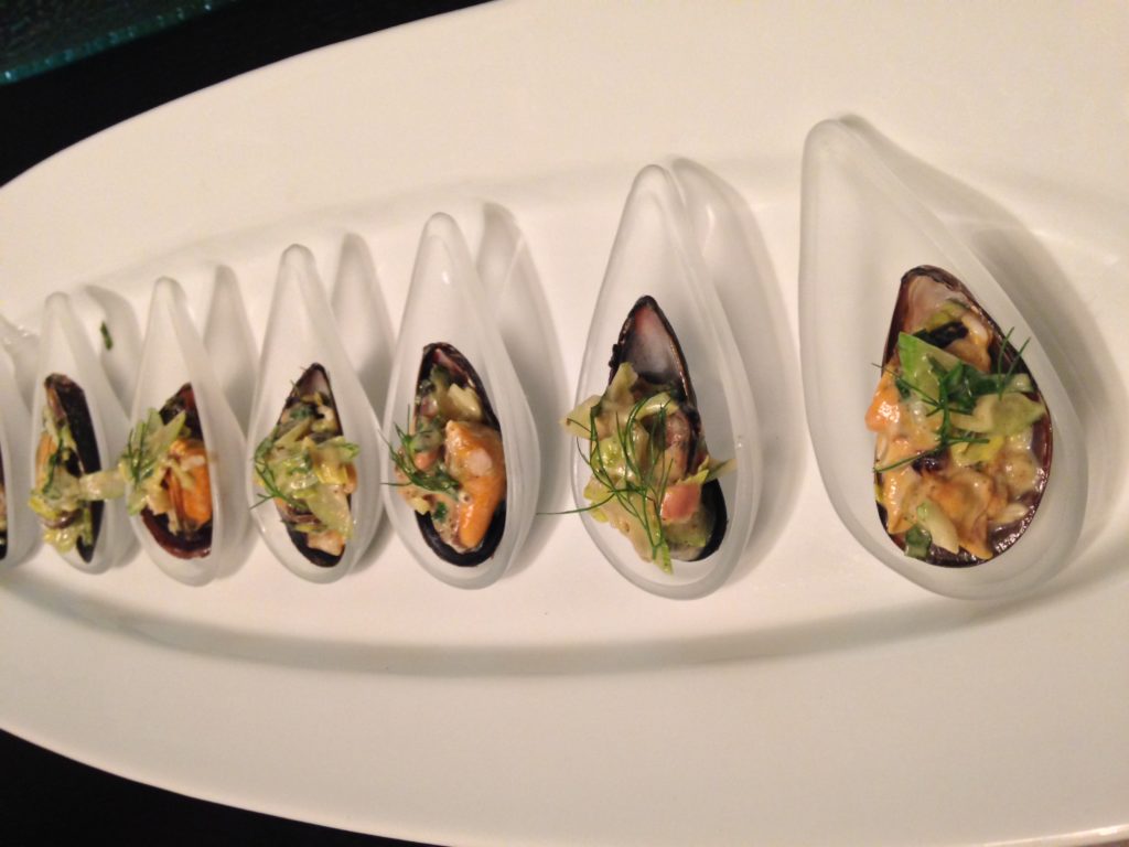 fine dining catering, mussels