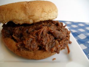 Food catering picture of pulled pork from our summer catering menu